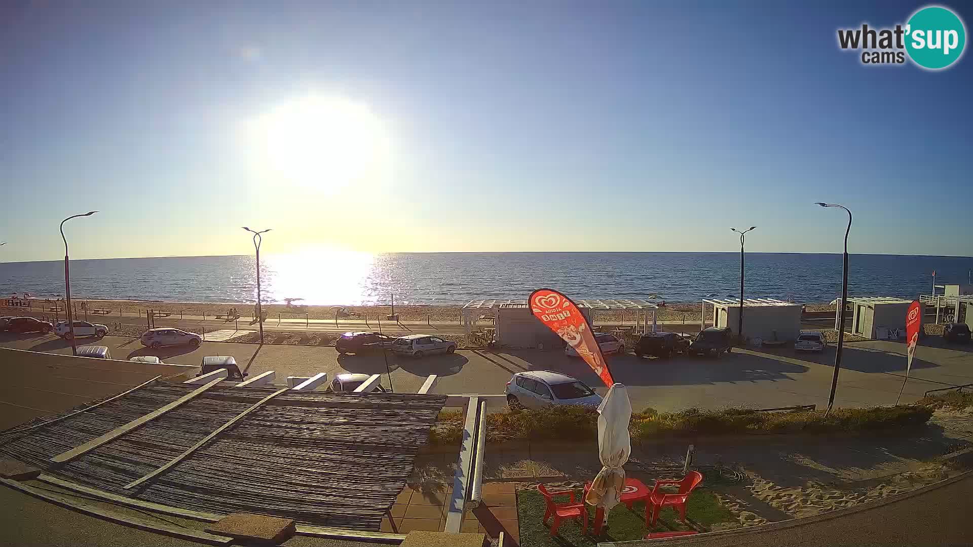 V ŽIVO Spletna kamera plaža Badesi Li Junchi – turizem na Sardiniji Italija