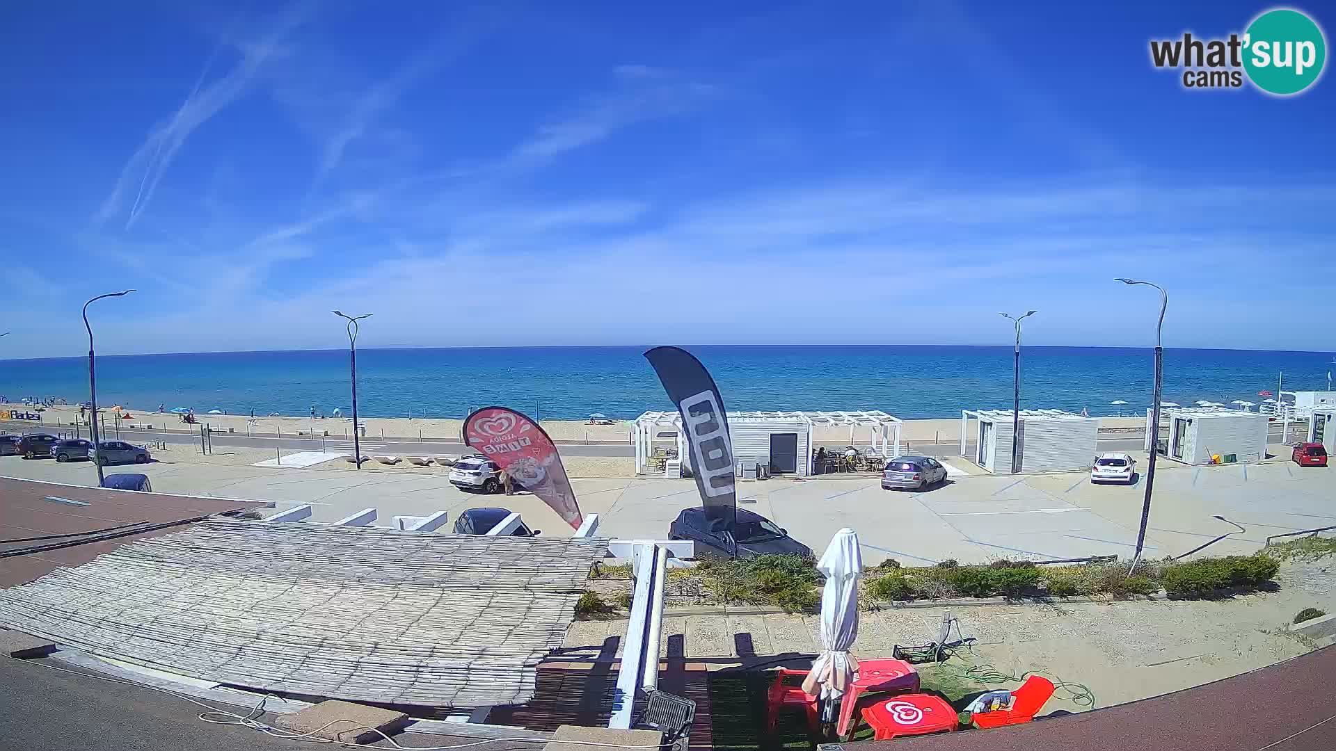 V ŽIVO Spletna kamera plaža Badesi Li Junchi – turizem na Sardiniji Italija