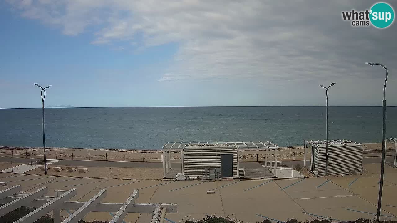 V ŽIVO Spletna kamera plaža Badesi Li Junchi – turizem na Sardiniji Italija