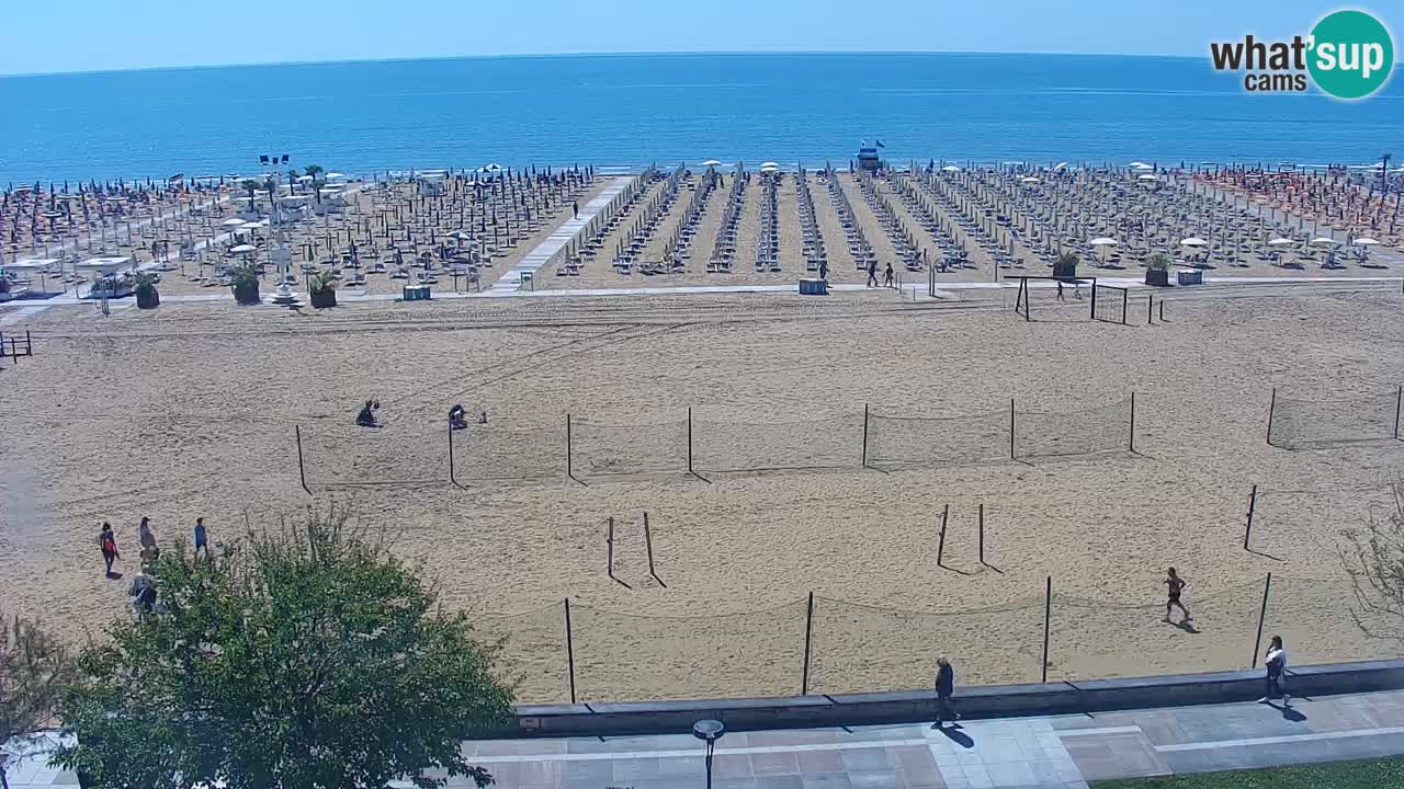 Webcam en direct plage de Bibione – vue depuis Ashanti ApartHotel