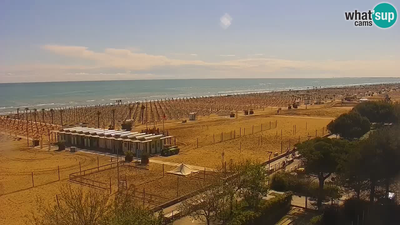 Web kamera Bibione plaža – pogled sa Ashanti ApartHotela