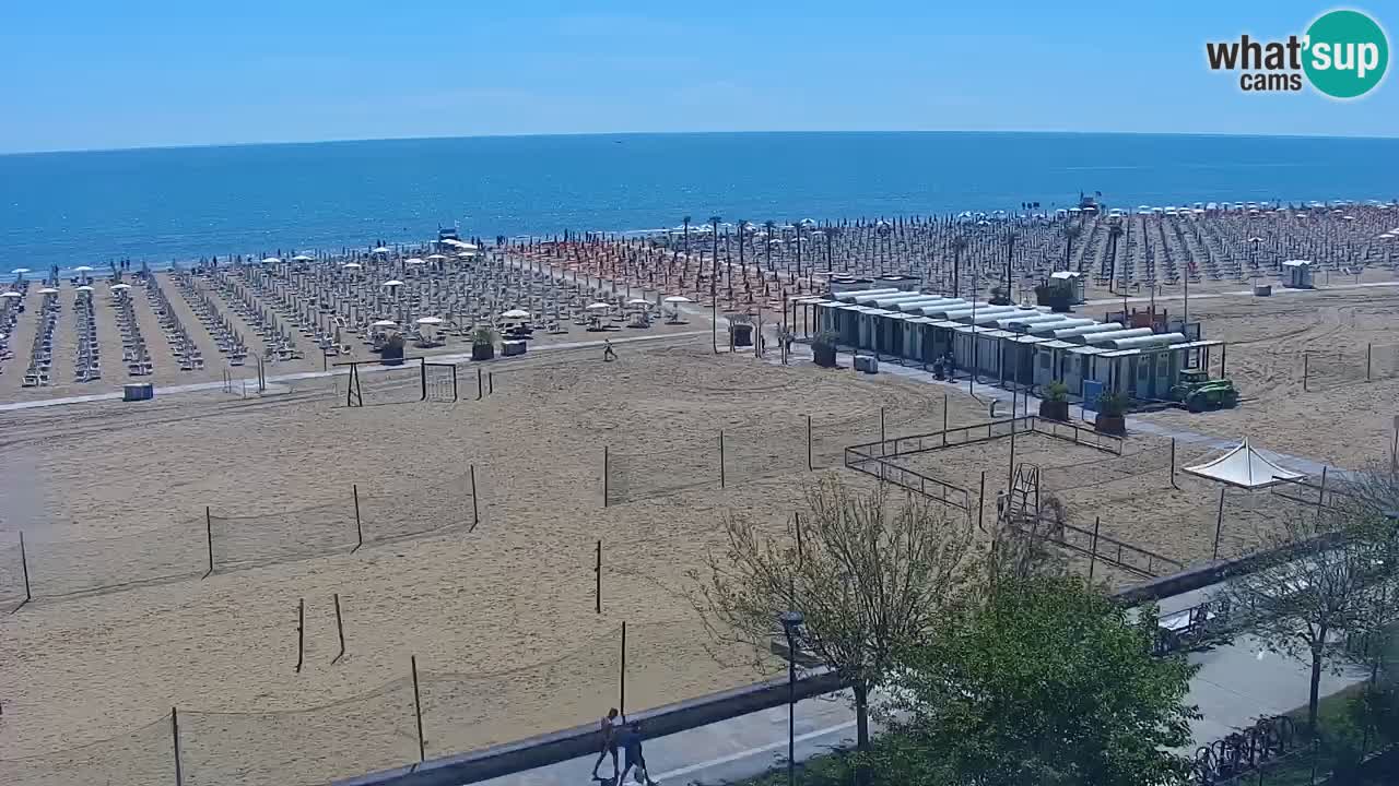 Web kamera Bibione plaža – pogled sa Ashanti ApartHotela