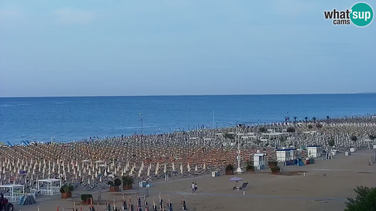 Spletna kamera Bibione plaža – pogled iz Ashanti ApartHotela