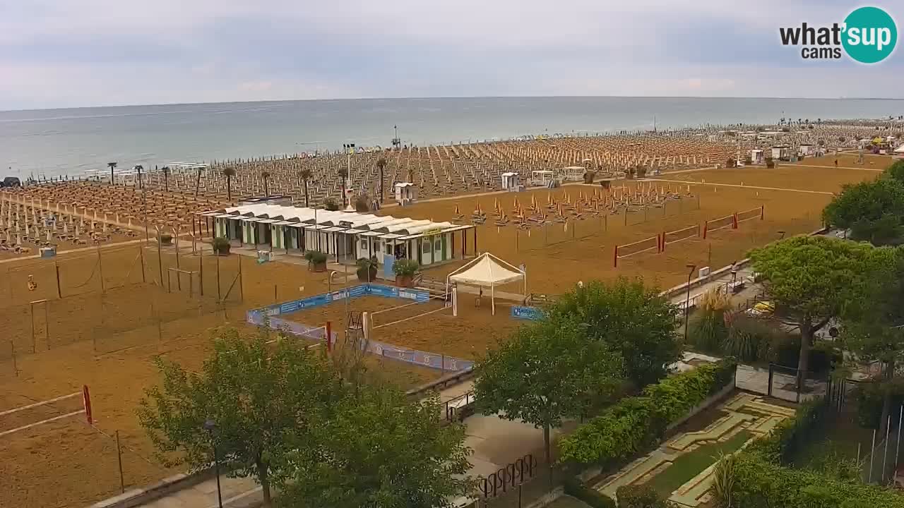 Webcam en direct plage de Bibione – vue depuis Ashanti ApartHotel