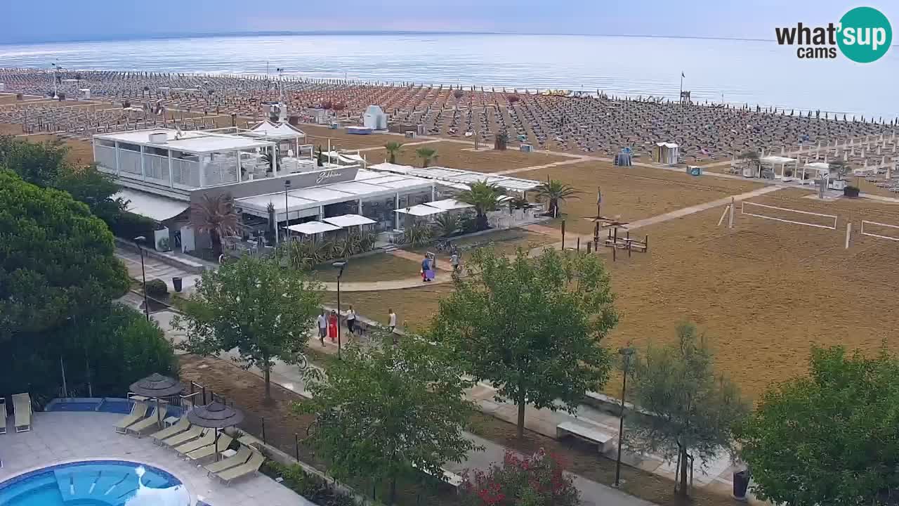 Webcam en vivo playa Bibione – vista desde Ashanti ApartHotel