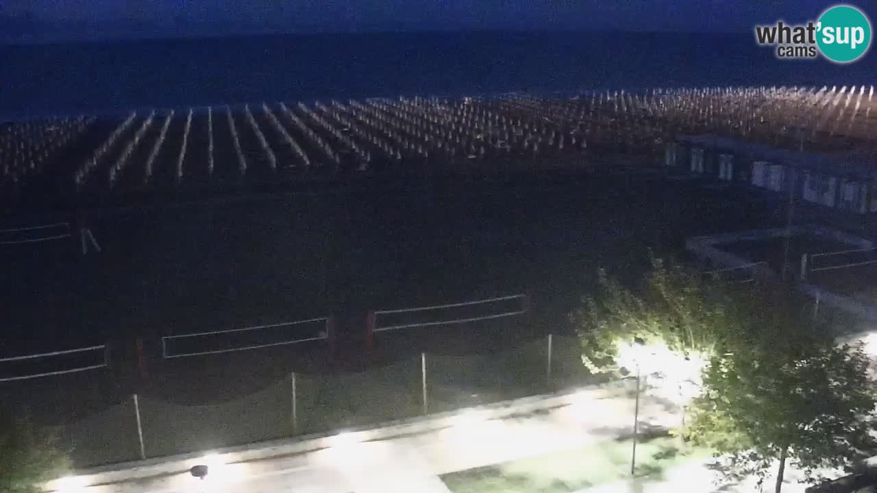 Webcam en vivo playa Bibione – vista desde Ashanti ApartHotel