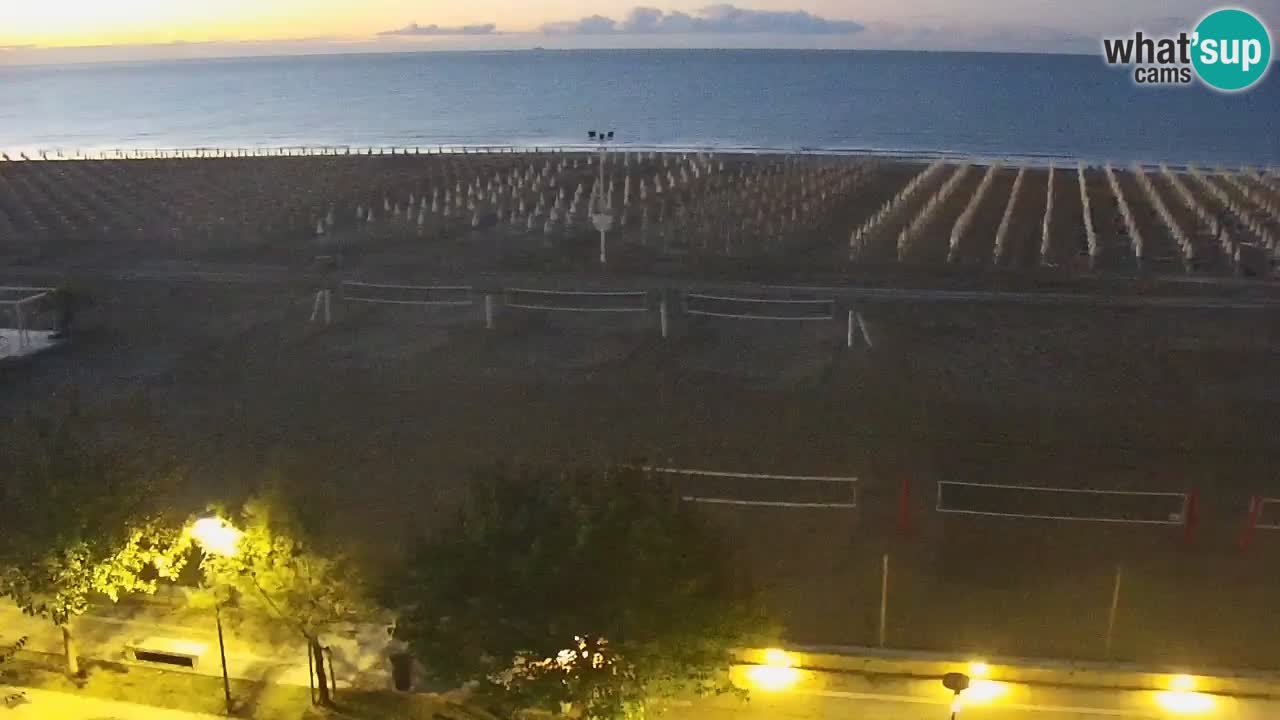 Webcam en direct plage de Bibione – vue depuis Ashanti ApartHotel