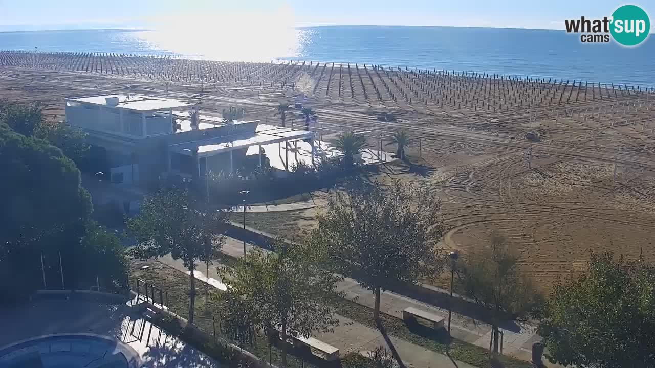 Webcam en direct plage de Bibione – vue depuis Ashanti ApartHotel