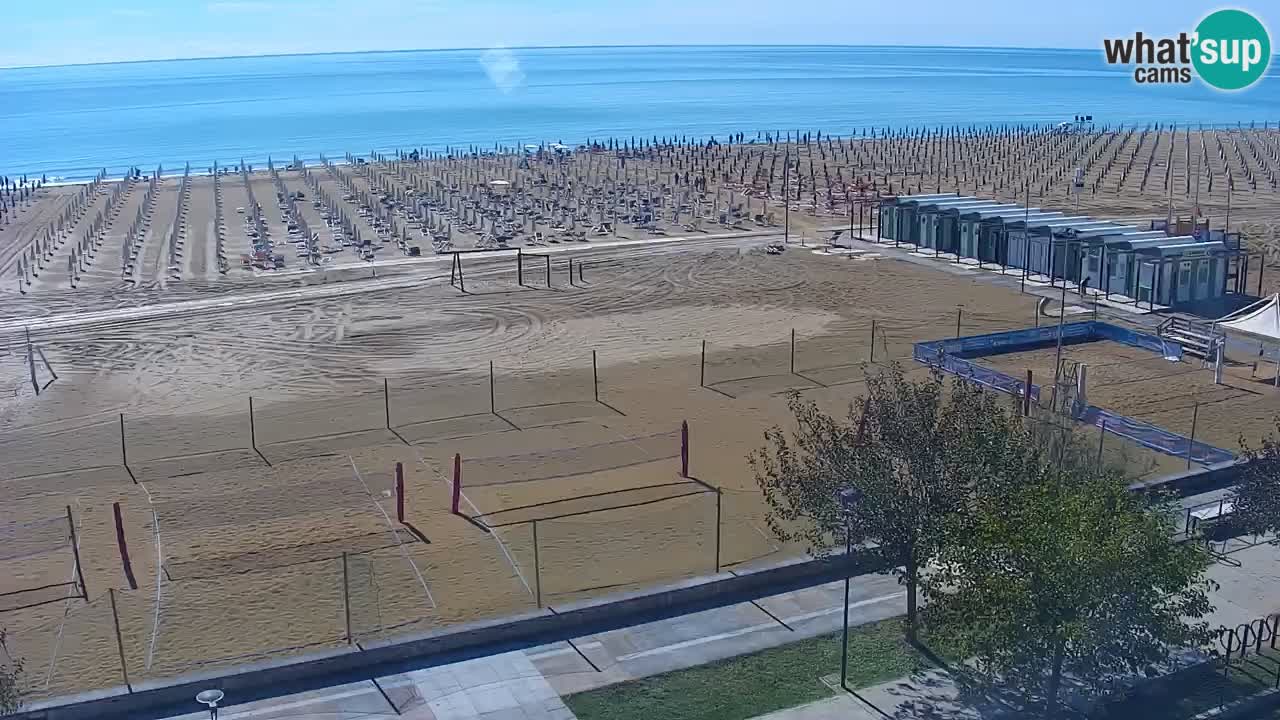 Web kamera Bibione plaža – pogled sa Ashanti ApartHotela