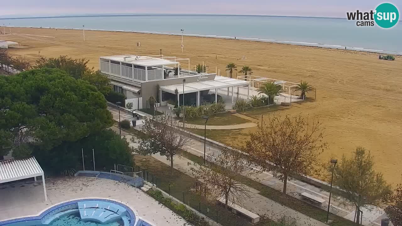 Webcam en direct plage de Bibione – vue depuis Ashanti ApartHotel