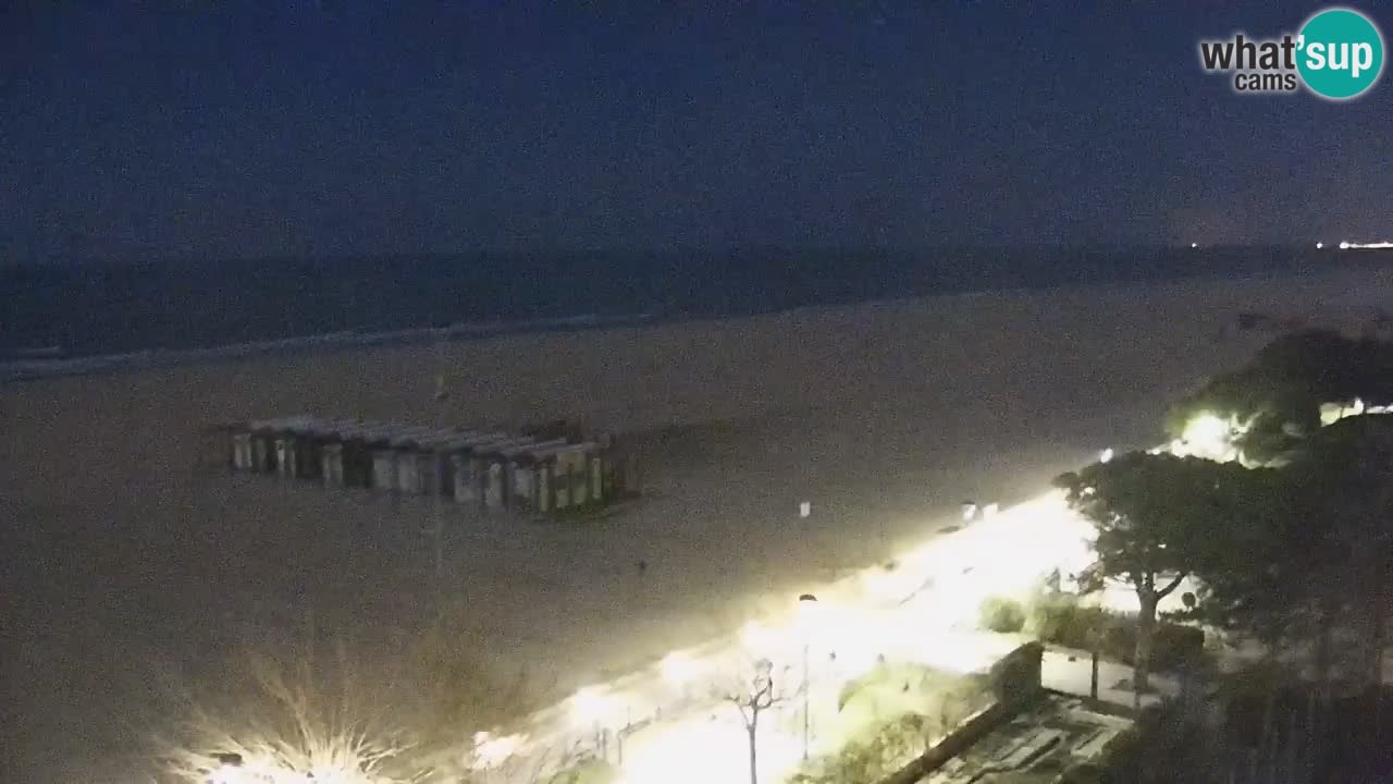 Webcam en vivo playa Bibione – vista desde Ashanti ApartHotel