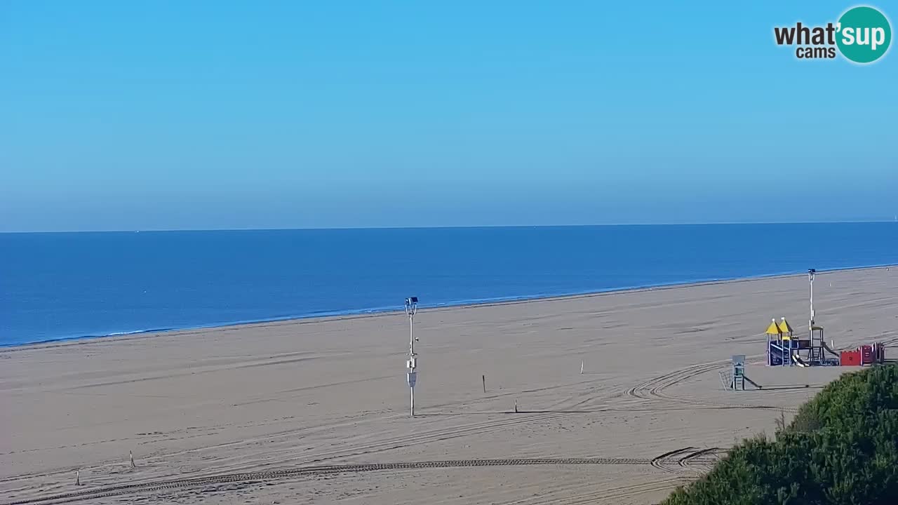 Webcam en vivo playa Bibione – vista desde Ashanti ApartHotel