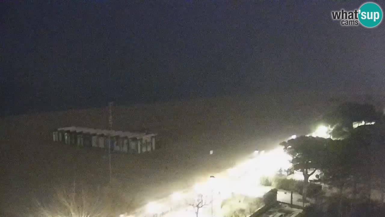 Webcam en direct plage de Bibione – vue depuis Ashanti ApartHotel