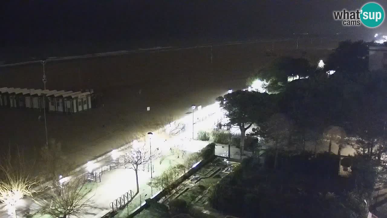 Webcam en vivo playa Bibione – vista desde Ashanti ApartHotel