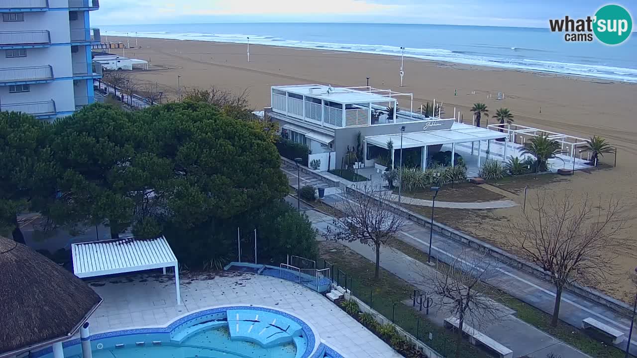 Webcam en vivo playa Bibione – vista desde Ashanti ApartHotel