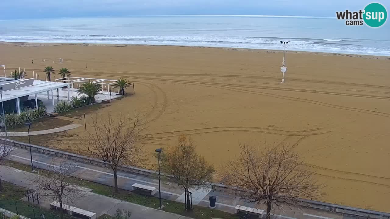 Spletna kamera Bibione plaža – pogled iz Ashanti ApartHotela