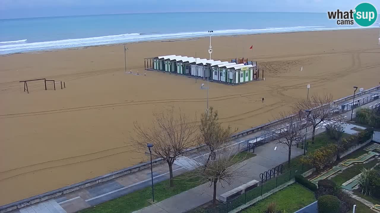 Webcam en vivo playa Bibione – vista desde Ashanti ApartHotel