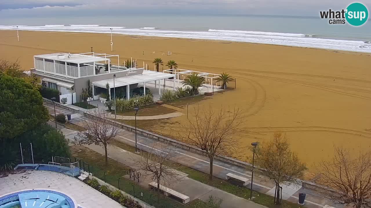 Web kamera Bibione plaža – pogled sa Ashanti ApartHotela