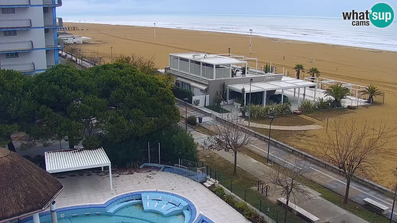 Webcam en vivo playa Bibione – vista desde Ashanti ApartHotel