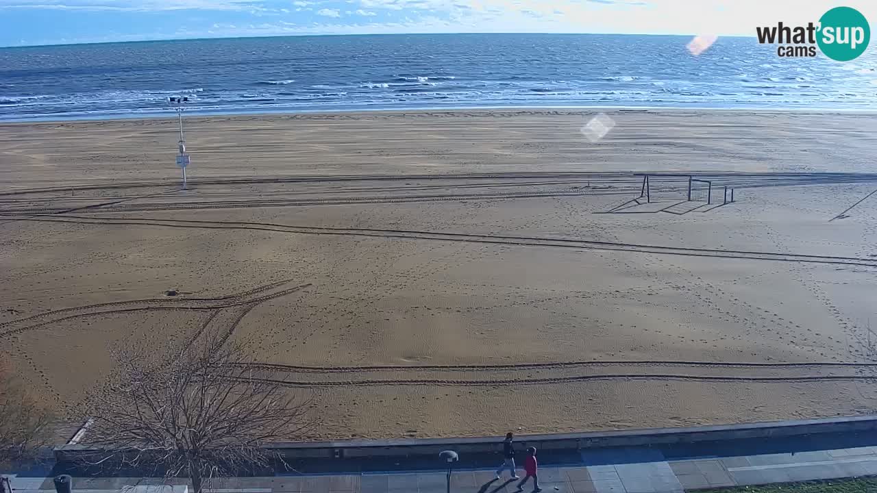 Spletna kamera Bibione plaža – pogled iz Ashanti ApartHotela