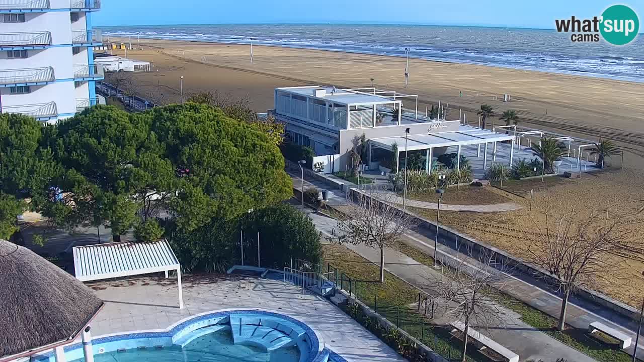 Webcam en vivo playa Bibione – vista desde Ashanti ApartHotel