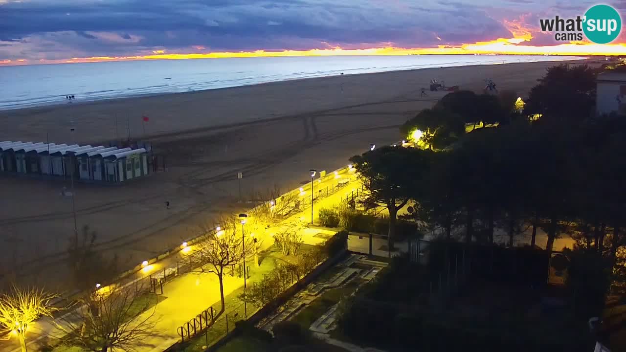 Webcam en vivo playa Bibione – vista desde Ashanti ApartHotel