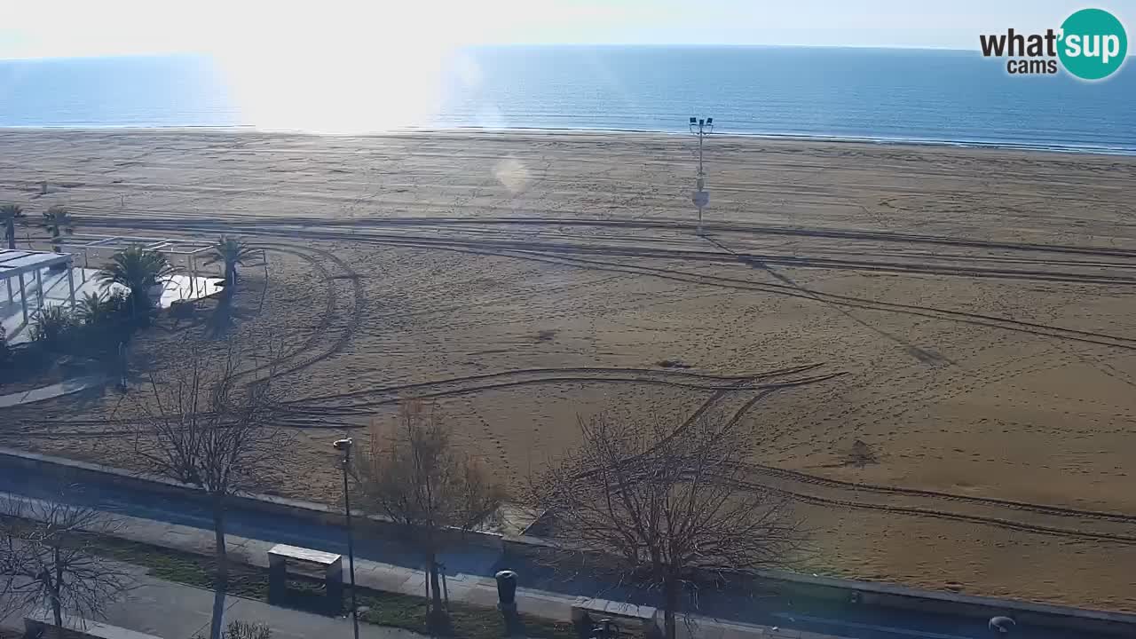 Spletna kamera Bibione plaža – pogled iz Ashanti ApartHotela