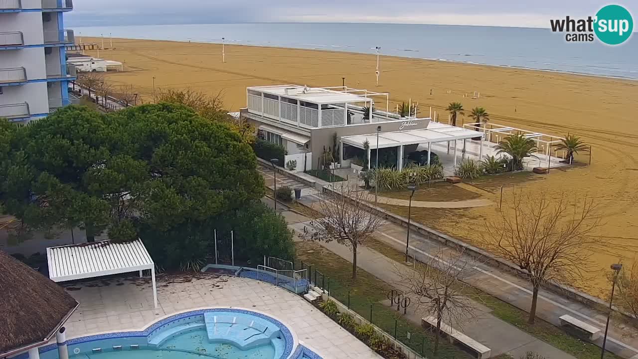 Webcam en vivo playa Bibione – vista desde Ashanti ApartHotel