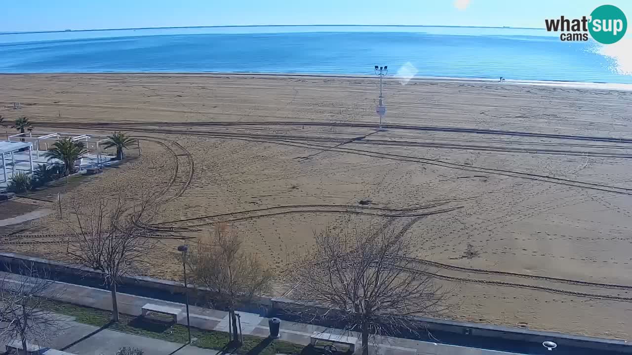 Spletna kamera Bibione plaža – pogled iz Ashanti ApartHotela