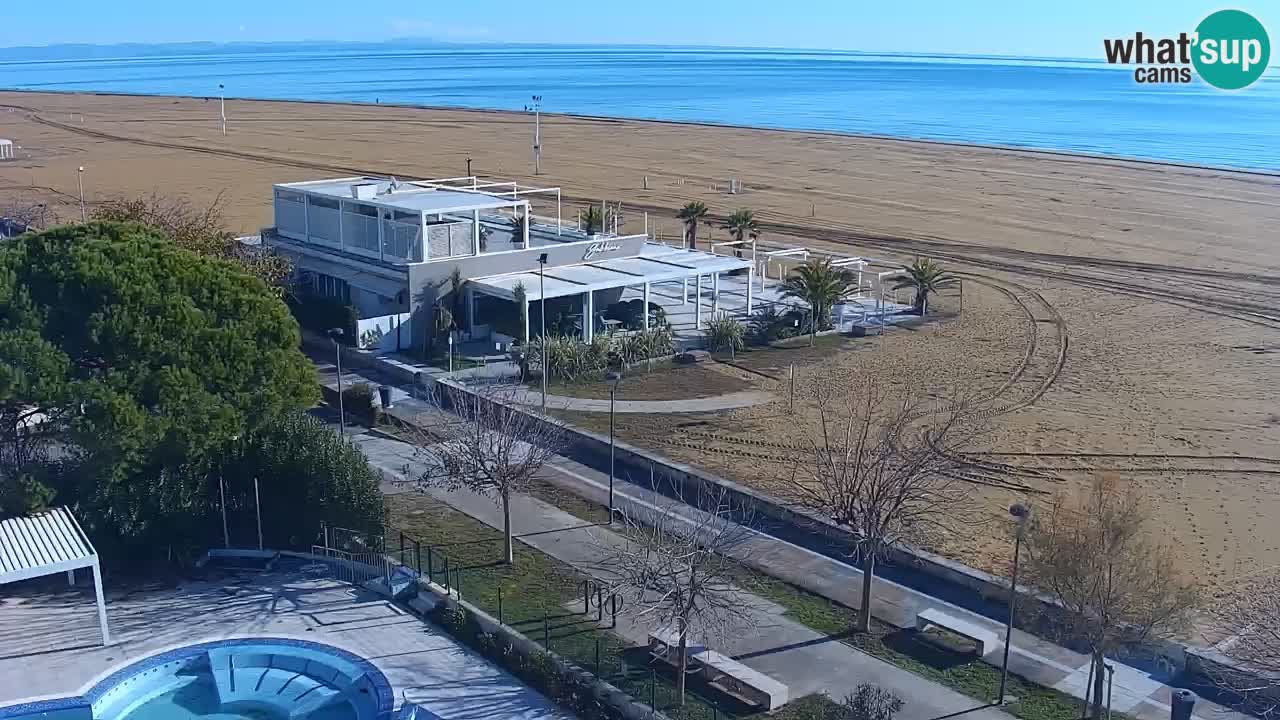 Webcam en vivo playa Bibione – vista desde Ashanti ApartHotel