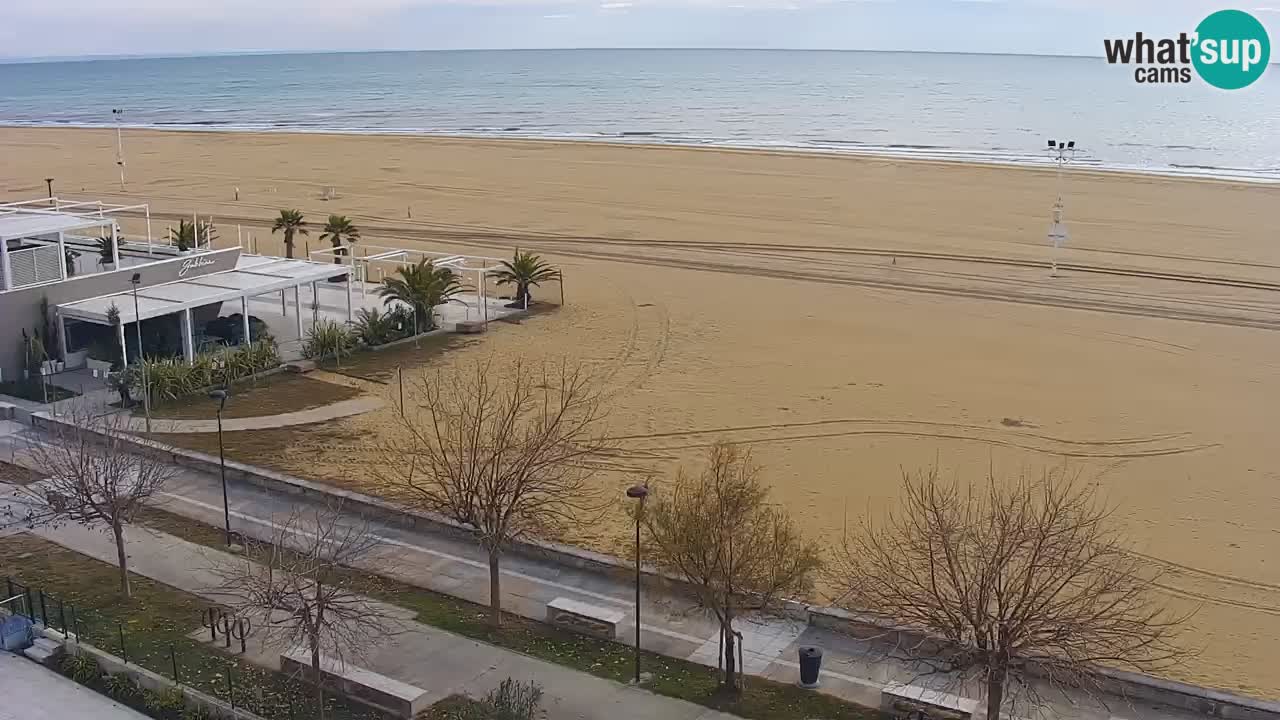 Spletna kamera Bibione plaža – pogled iz Ashanti ApartHotela