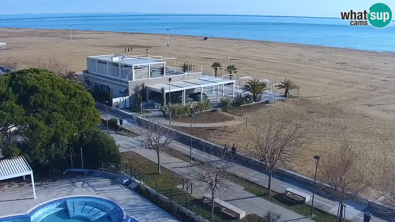 Webcam en direct plage de Bibione – vue depuis Ashanti ApartHotel