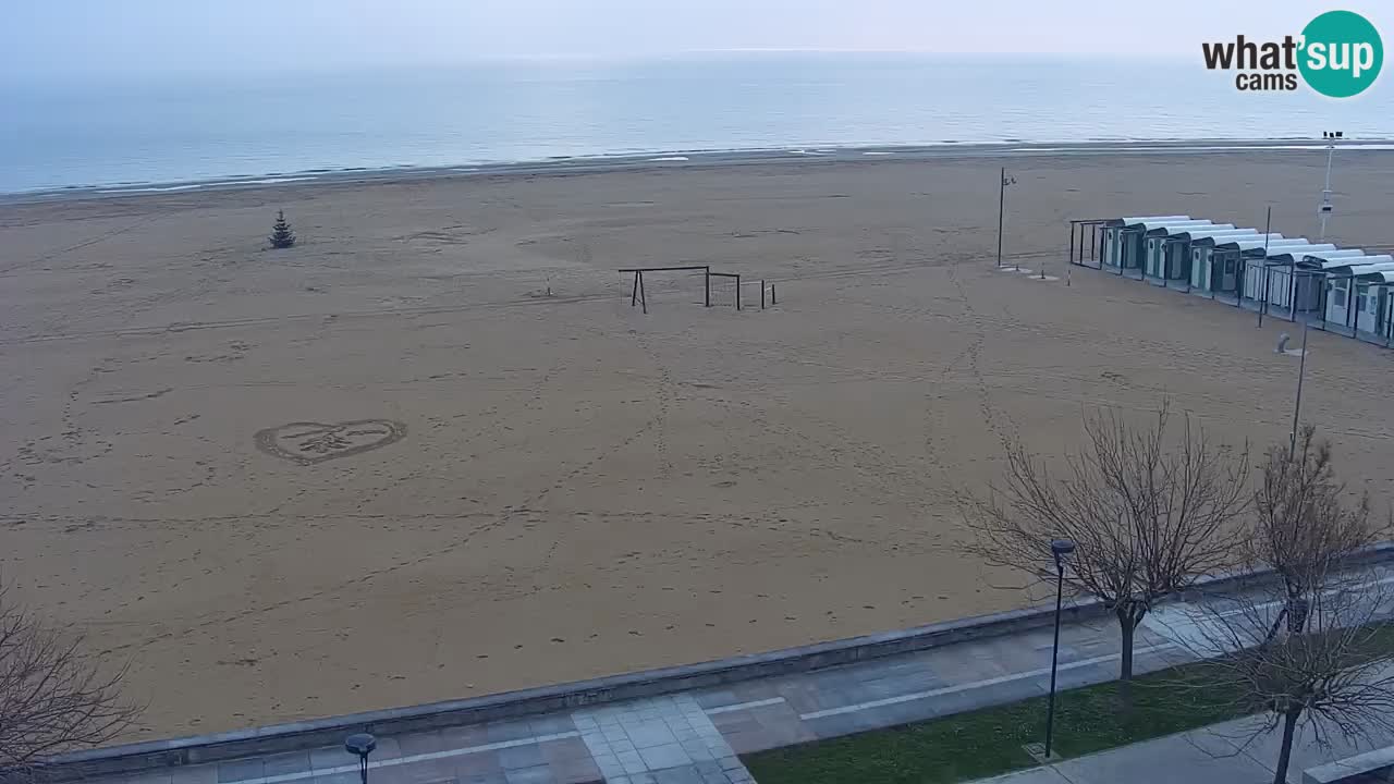 Spletna kamera Bibione plaža – pogled iz Ashanti ApartHotela