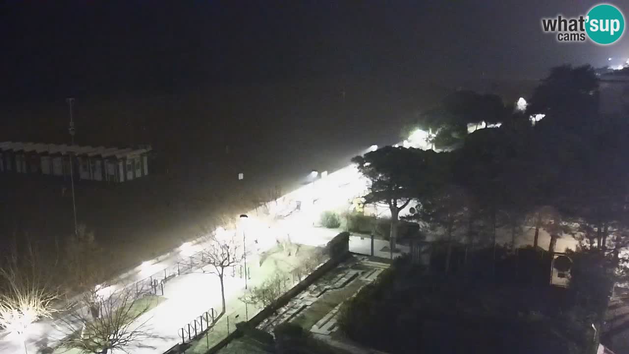 Webcam en vivo playa Bibione – vista desde Ashanti ApartHotel