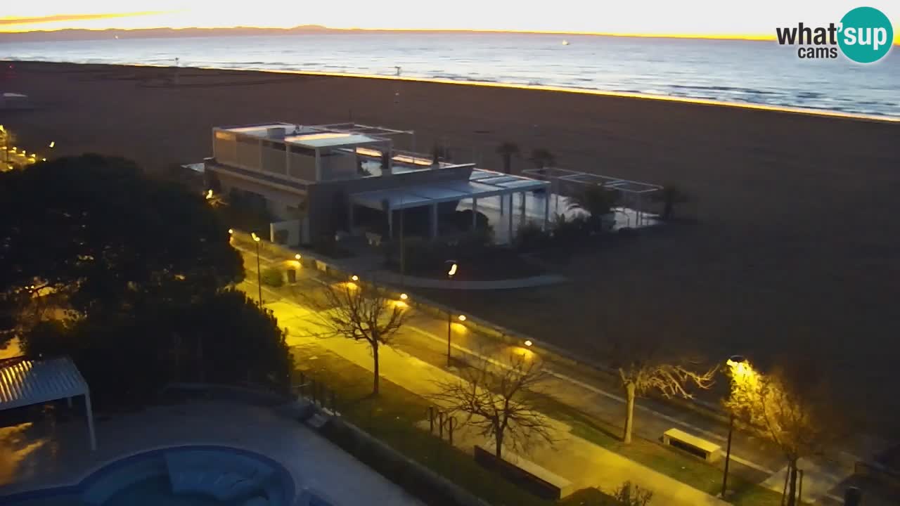 Webcam en direct plage de Bibione – vue depuis Ashanti ApartHotel