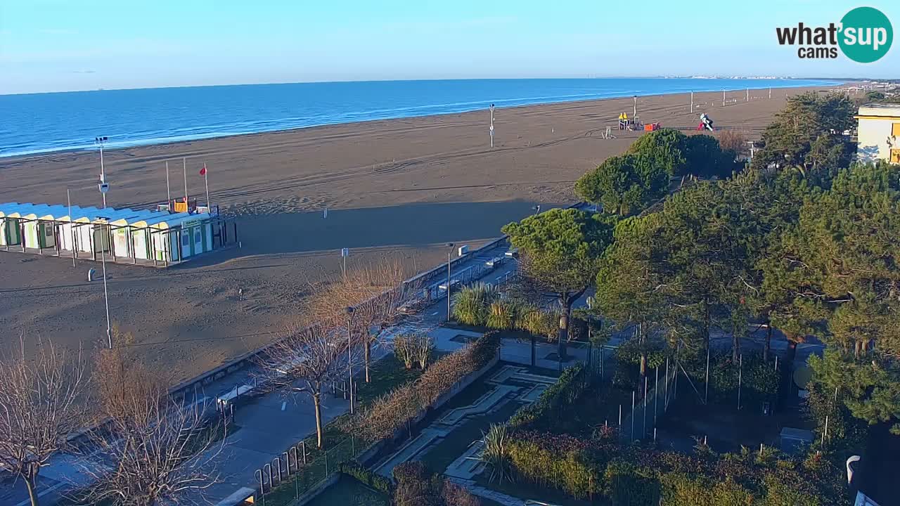 Webcam en vivo playa Bibione – vista desde Ashanti ApartHotel