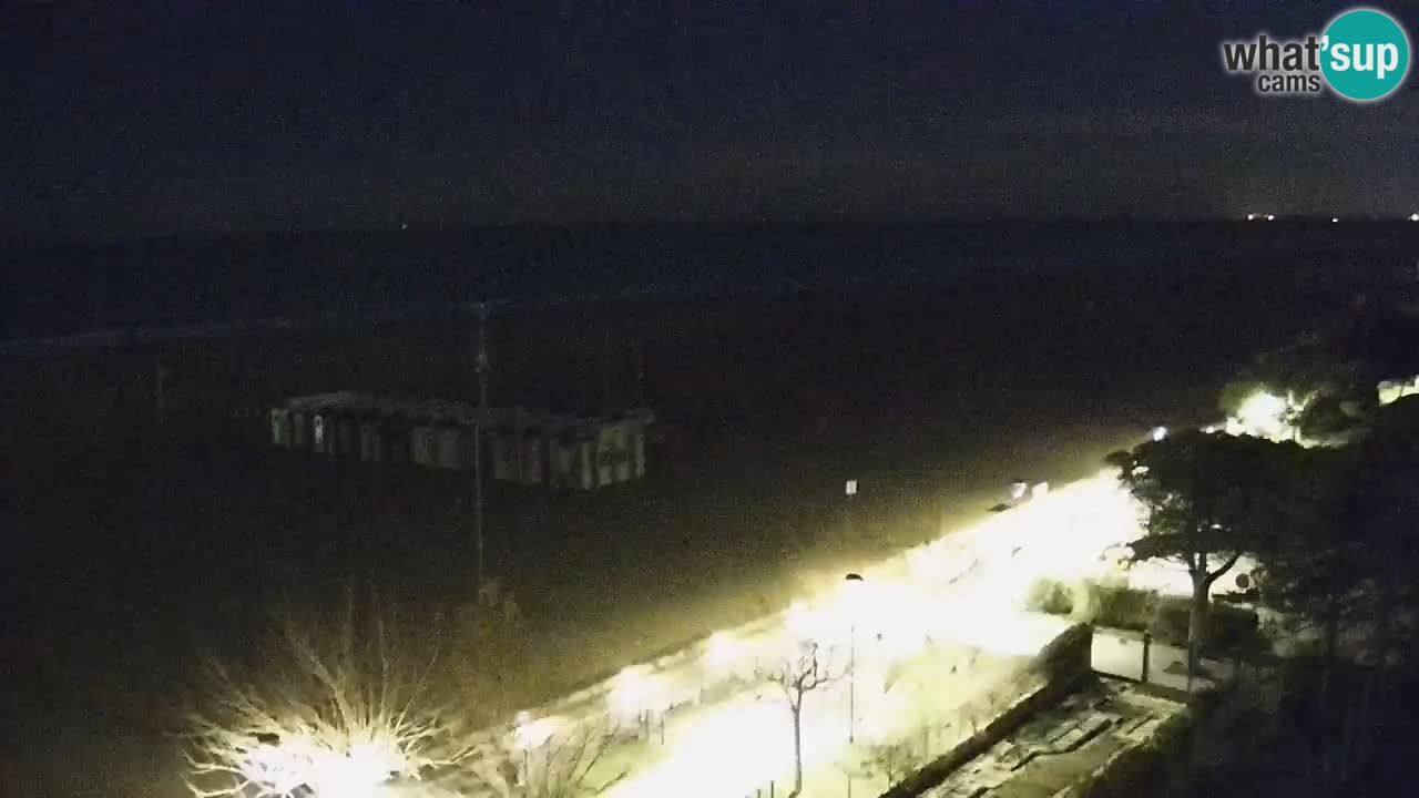 Webcam en direct plage de Bibione – vue depuis Ashanti ApartHotel