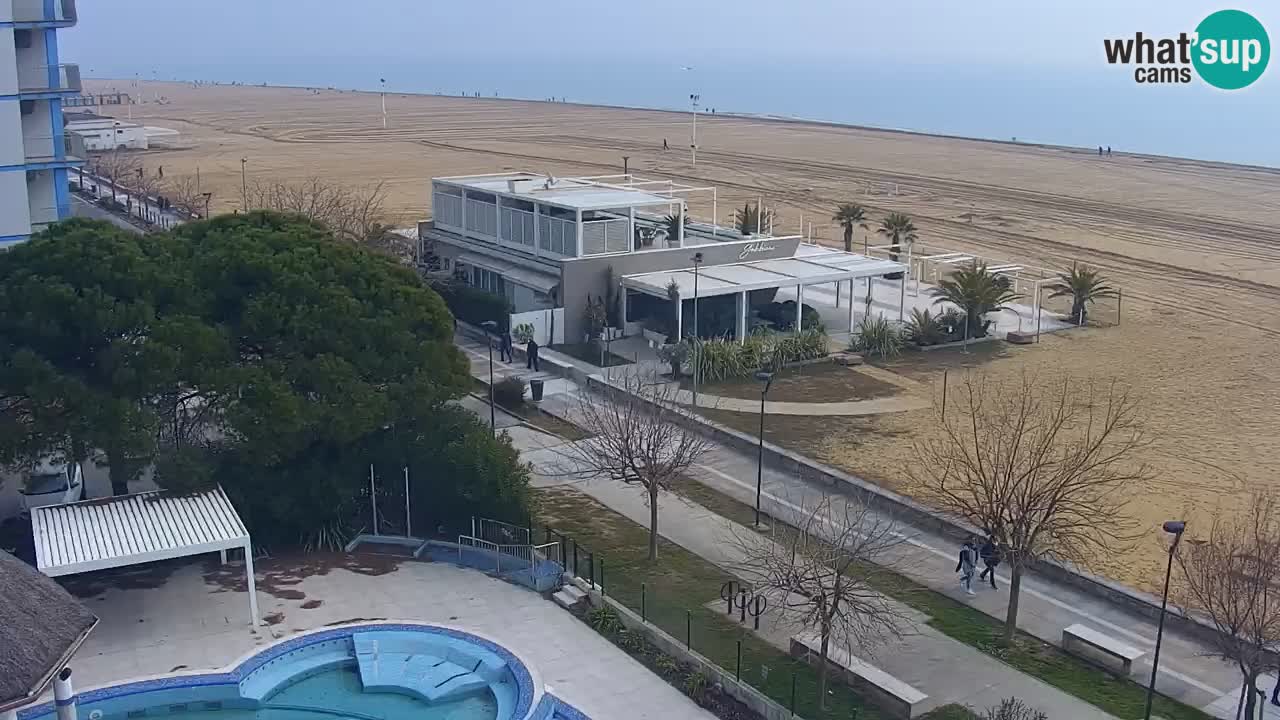 Webcam en vivo playa Bibione – vista desde Ashanti ApartHotel