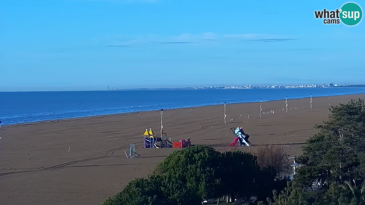 Webcam en direct plage de Bibione – vue depuis Ashanti ApartHotel