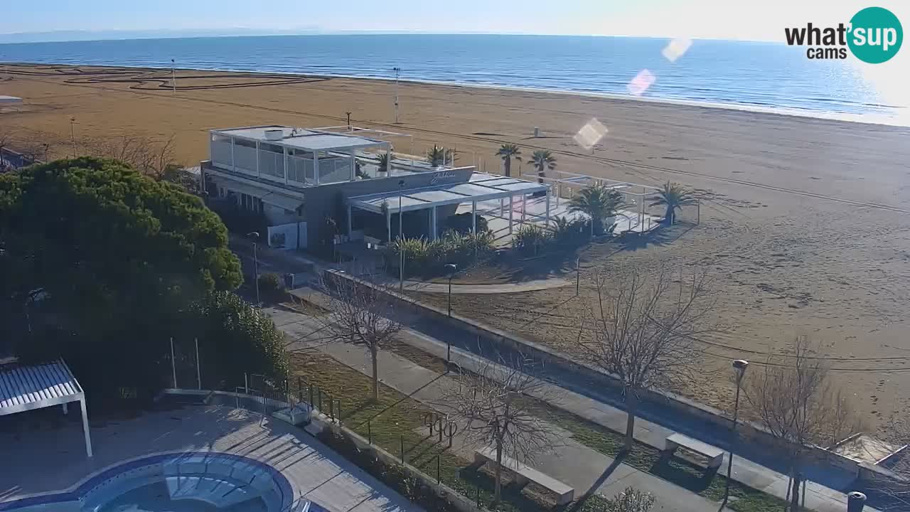 Webcam en vivo playa Bibione – vista desde Ashanti ApartHotel