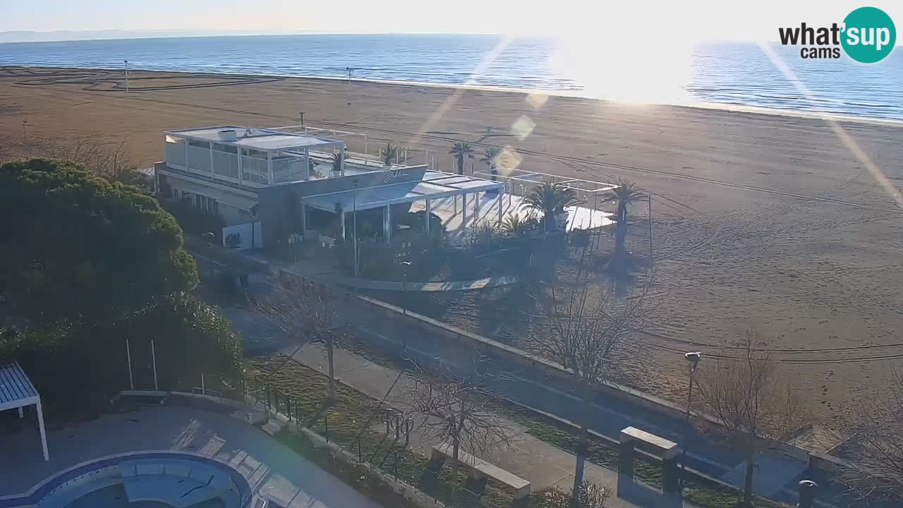 Webcam en direct plage de Bibione – vue depuis Ashanti ApartHotel