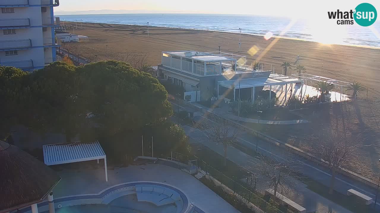 Webcam en direct plage de Bibione – vue depuis Ashanti ApartHotel