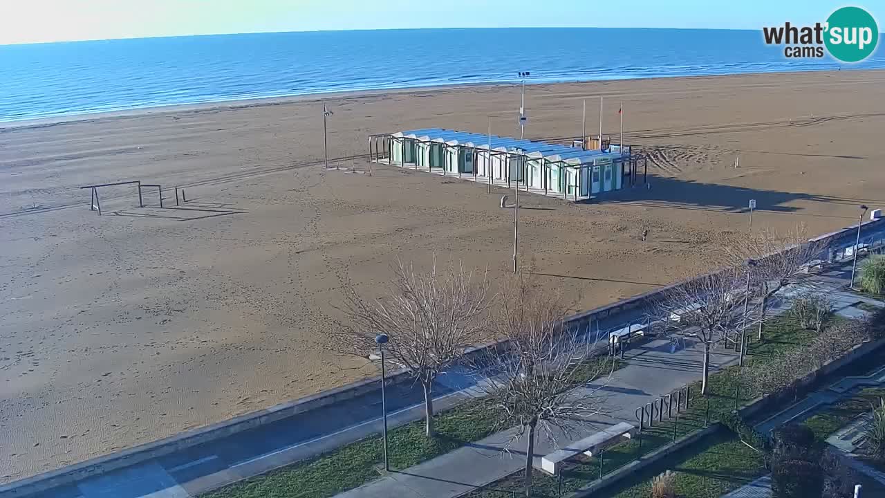 Webcam en direct plage de Bibione – vue depuis Ashanti ApartHotel