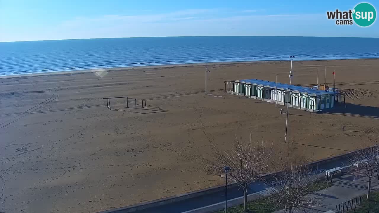 Webcam en direct plage de Bibione – vue depuis Ashanti ApartHotel