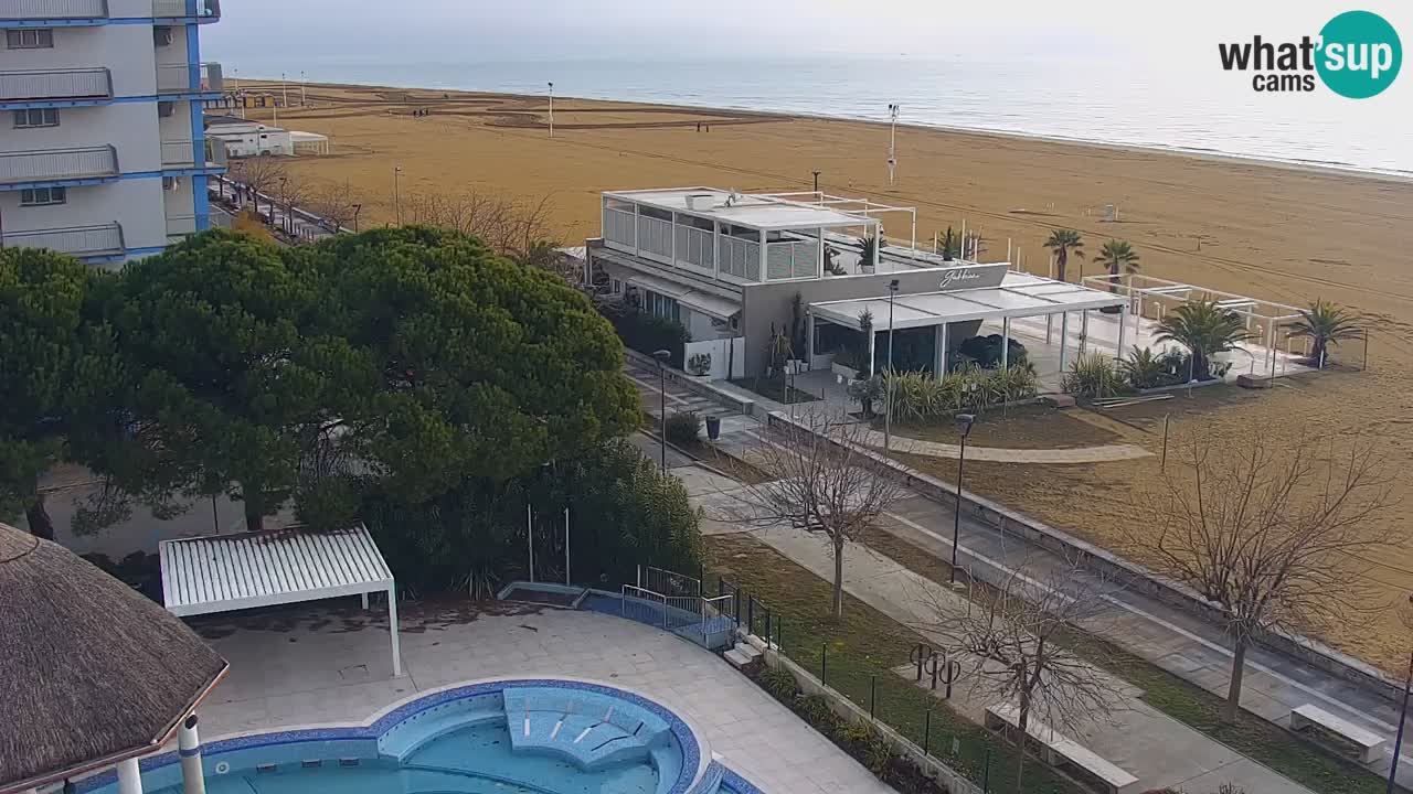 Webcam en direct plage de Bibione – vue depuis Ashanti ApartHotel