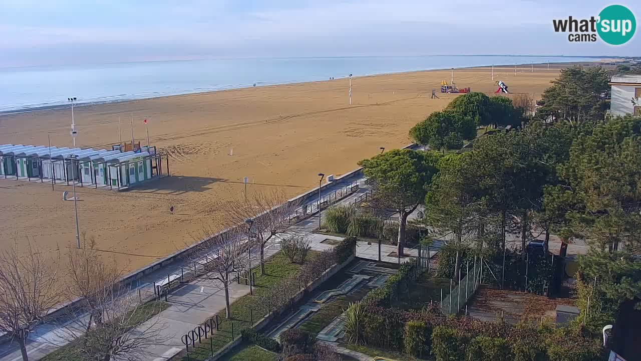 Web kamera Bibione plaža – pogled sa Ashanti ApartHotela