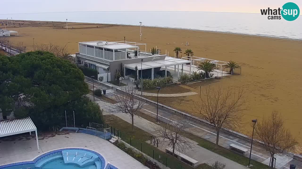 Webcam en vivo playa Bibione – vista desde Ashanti ApartHotel