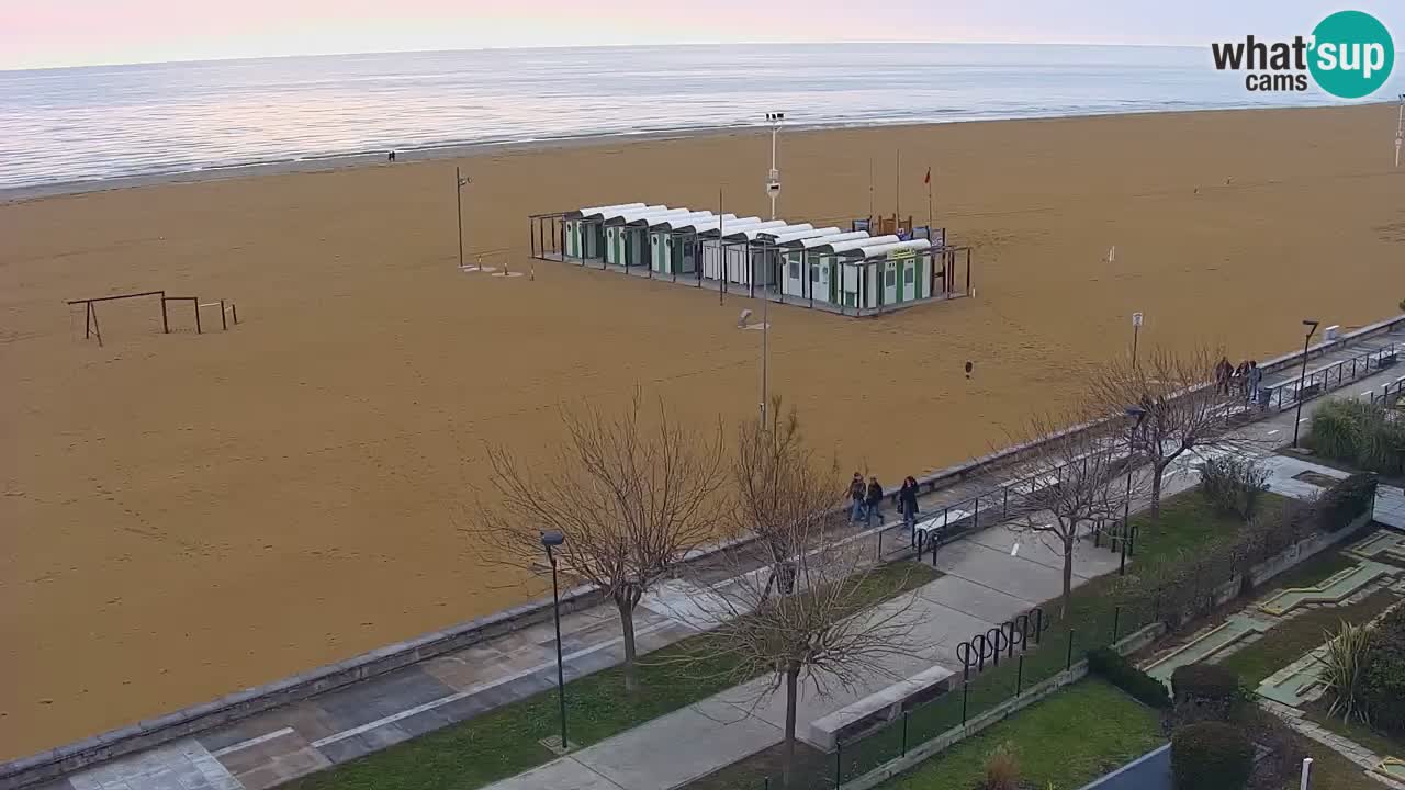 Spletna kamera Bibione plaža – pogled iz Ashanti ApartHotela