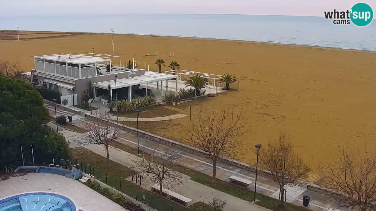 Webcam en vivo playa Bibione – vista desde Ashanti ApartHotel