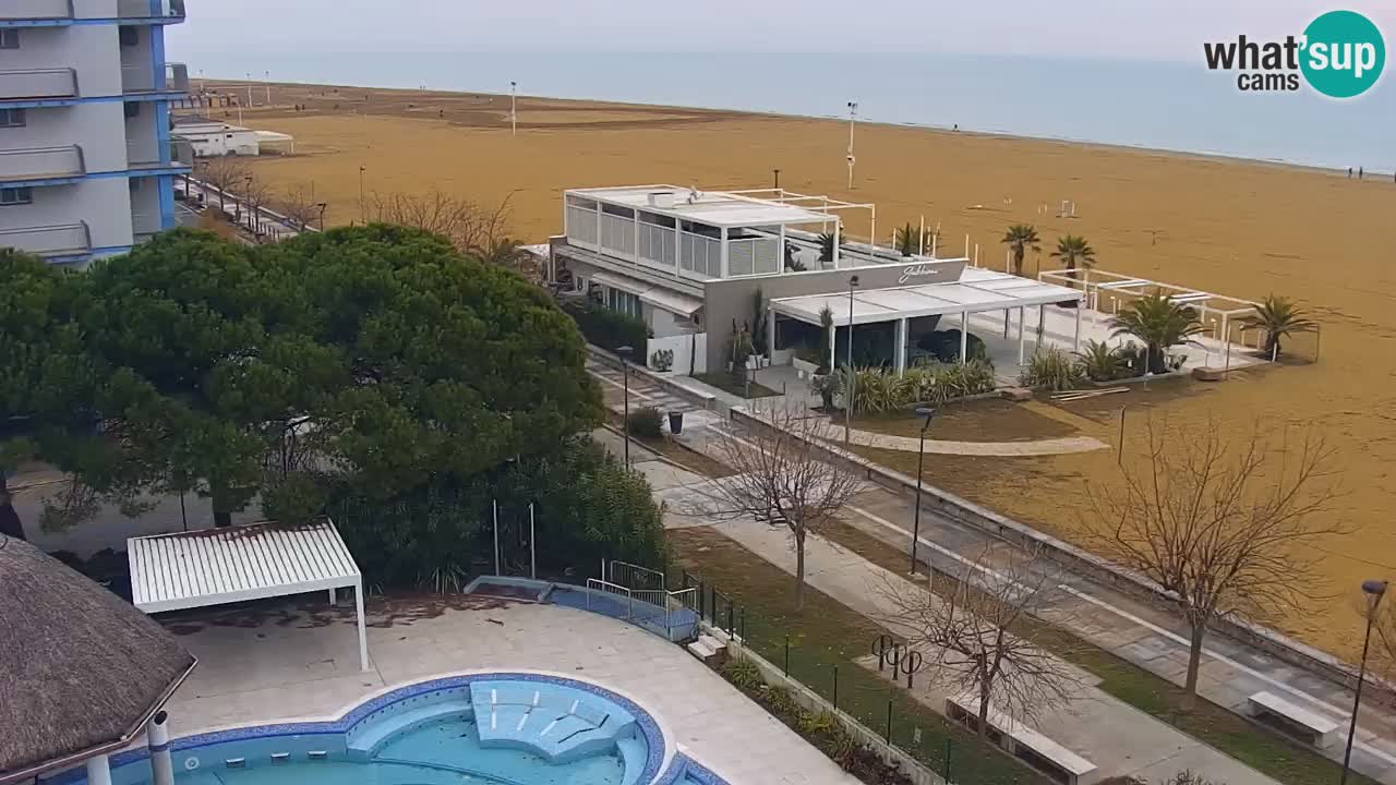 Webcam en vivo playa Bibione – vista desde Ashanti ApartHotel